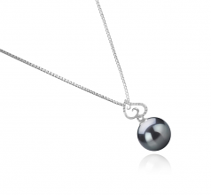 10-11mm Di Tahiti Pendente en Belinda Nero
