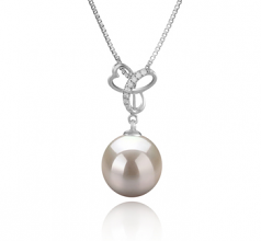 10-11mm di Perle Acqua Dolce Pendente en Dorothy Bianco