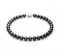 12-12.9mm Di Tahiti Collana en Nero