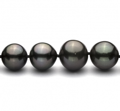 9.5-11mm Di Tahiti Collana en Nero