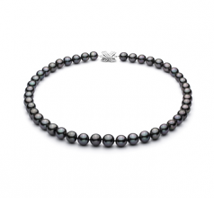9.1-11mm Di Tahiti Collana en Nero