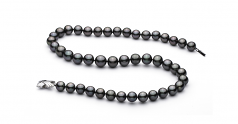 9.1-11mm Di Tahiti Collana en Nero