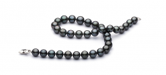 11-13.5mm Di Tahiti Collana en Nero
