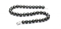 11.1-13.8mm Di Tahiti Collana en Nero