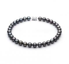 12-13.1mm Di Tahiti Collana en Nero