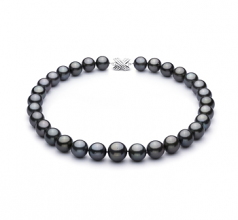13.1-16mm Di Tahiti Collana en Nero