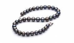11.1-12.9mm Di Tahiti Collana en Multicolore