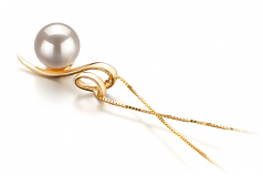 8-9mm Akoya Giapponese Pendente en Dionne Bianco