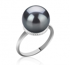 10-11mm Di Tahiti Anello en TINDRA Nero