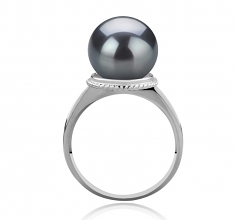 10-11mm Di Tahiti Anello en TINDRA Nero