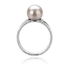 8-9mm Akoya Giapponese Anello en Rahara Bianco