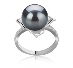 10-11mm Di Tahiti Anello en Billy Nero