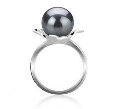 10-11mm Di Tahiti Anello en Billy Nero