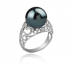 12-13mm Di Tahiti Anello en Alva Nero