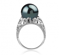 12-13mm Di Tahiti Anello en Alva Nero
