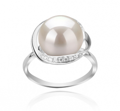 11-12mm di Perle Acqua Dolce Anello en Wendy Bianco
