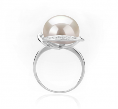 11-12mm di Perle Acqua Dolce Anello en Wendy Bianco