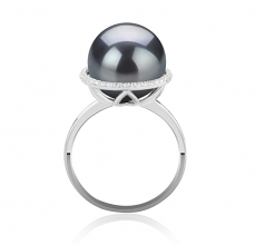 12-13mm Di Tahiti Anello en Yanaka Nero