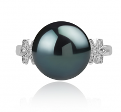 12-13mm Di Tahiti Anello en Irlanda Nero