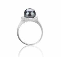 8-9mm di Perle Acqua Dolce Anello en DREAMA Nero