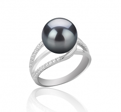 10-11mm Di Tahiti Anello en Layana Nero