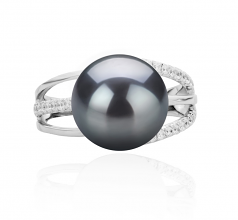 10-11mm Di Tahiti Anello en Layana Nero
