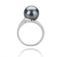 10-11mm Di Tahiti Anello en Layana Nero