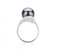 10-11mm Di Tahiti Anello en Maddie Nero