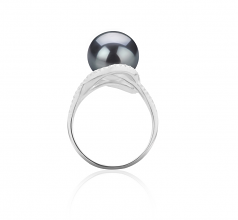 10-11mm AAA Quality Di Tahiti Anello in Maddie Nero