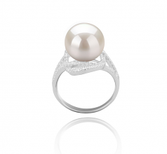 10-11mm di Perle Acqua Dolce Anello en Maddie Bianco