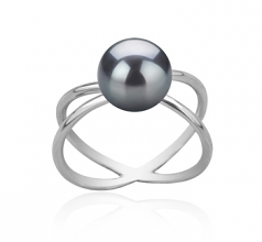 8-9mm di Perle Acqua Dolce Anello en Esty Nero