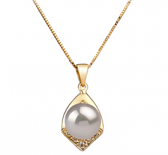 7-8mm Akoya Giapponese Pendente en Catrina Bianco