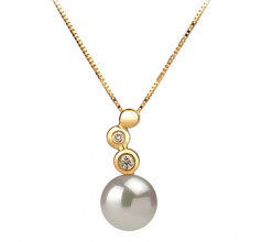 7-8mm Akoya Giapponese Pendente en Galina Bianco