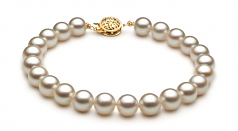 7.5-8mm Akoya Giapponese Parure en Bianco