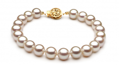 7-8mm di Perle Acqua Dolce Parure en Bianco