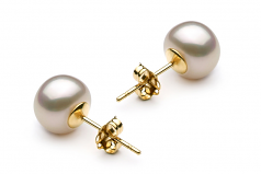 7-8mm di Perle Acqua Dolce Parure en Bianco