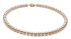 6-7mm di Perle Acqua Dolce Parure en Bianco
