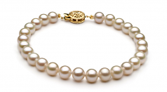 6-7mm di Perle Acqua Dolce Parure en Bianco