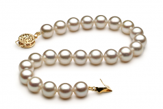 7.5-8mm Akoya Giapponese Bracciale en Bianco