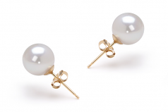 7.5-8mm Akoya Giapponese Orecchini en Bianco