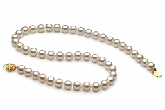 7.5-8mm Akoya Giapponese Collana en Bianco