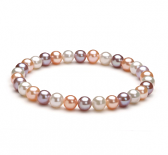 6-7mm di Perle Acqua Dolce Bracciale en Donna Multicolore