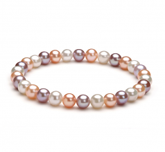 6-7mm di Perle Acqua Dolce Bracciale en Donna Multicolore