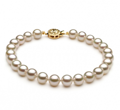6-7mm Akoya Giapponese Bracciale en Bianco