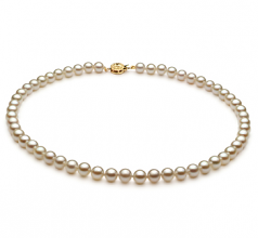 6-7mm Akoya Giapponese Collana en Bianco