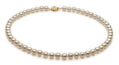 6.5-7mm Akoya Giapponese Parure en Bianco