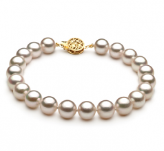 7.5-8mm Akoya Giapponese Bracciale en Bianco