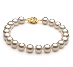 7.5-8mm AA Quality Akoya Giapponese Bracciale in Bianco