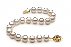 7.5-8mm Akoya Giapponese Bracciale en Bianco