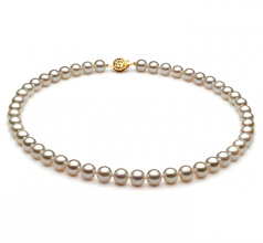 7.5-8mm Akoya Giapponese Collana en Bianco